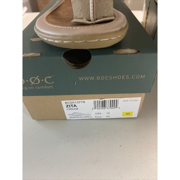 B.O.C. Zita Women's Flip-Flop Thong Toe Post Sandal's Cream Size 10 , 11 New NIB - Picture 7 of 7